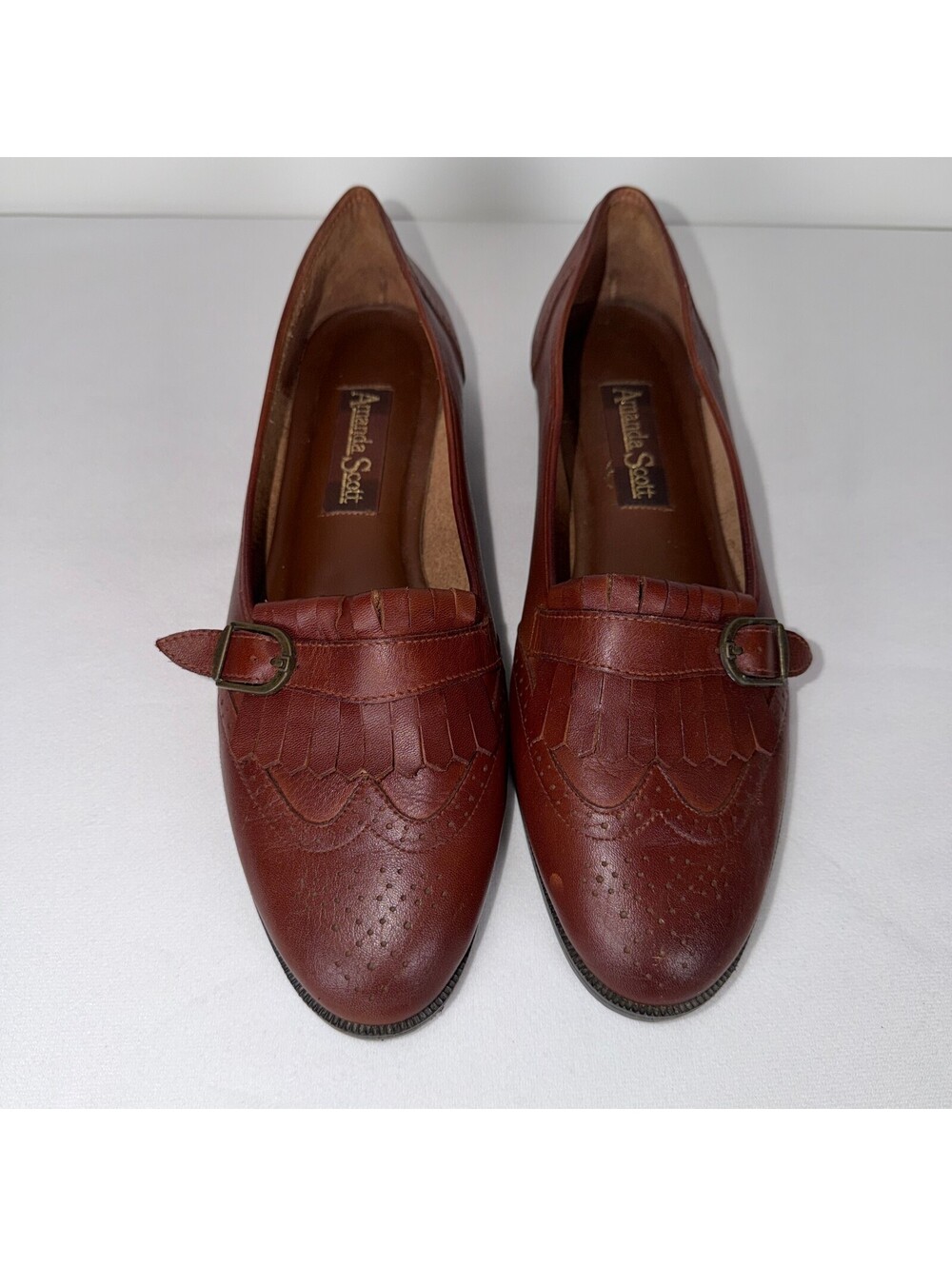 Amanda Scott Brown Leather Flats - 10